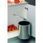 KCG Cos gunoi 272 gri metalic 13L exterior inox